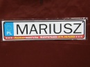 MARIUSZ - TABLICZKA
